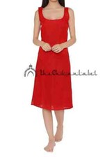 Red Cotton Inner for Kurtis, Handmade Cotton Slips, Innerwear for women