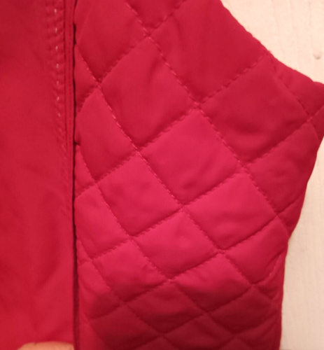 Coldwater Creek Women's Red Full Zip Puffer Vest Size 1X 16 18 Spring jacket - Picture 7 of 11