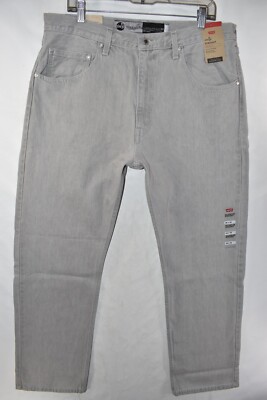 New Levi's Silvertab Straight Gray Grey Jeans Mens Size 36x32