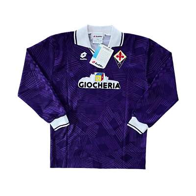 Fiorentina 1991-92 Home Soccer Jersey Long Sleeves #15 NWT