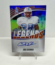 Panini 2025 Absolute Football Legends Signatures Cris Dishman Orange /50