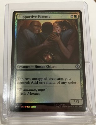 Supportive Parents (# 119) - MTG - Marvel's Spider-Man - FOIL - NM