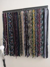 20 Hook Tie Rack Wall Mounted Rotating Non Slip Belt and Tie Organizer Hanger