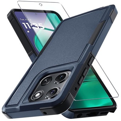 For Moto G Power 2025 Case /2024 5G Cover Phone Shockproof Armor +Tempered Glass