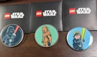 Target LEGO STAR WARS METALLIC COIN Set Of 3 Limited Edition Vader Luke Chewy
