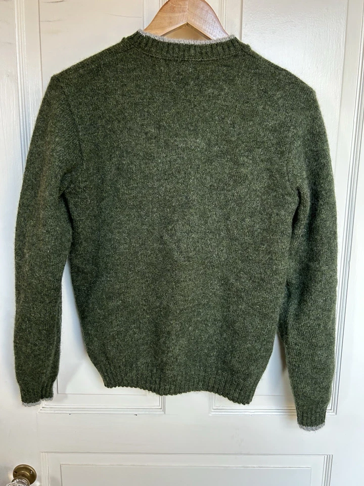 VTG Lands End Women’s Wool Sweater Green Made In USA Small - Image 2 of 4