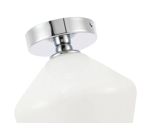 Elegant Lighting LD2255 Gene 8"W Semi-flush Ceiling Fixture - Black - Picture 12 of 12