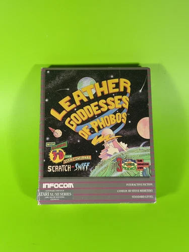 Leather Goddesses Of Phobos for Atari LX/XE 1986 CIB 3D Glasses