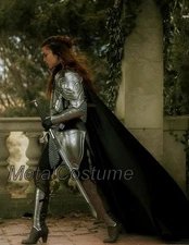 Medieval Lady Knight Armor Warrior Queen Armor Set Valkyrie Battle Costume Women