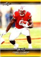2017 Leaf Draft - Corey Clement #15 (RC) (K4)