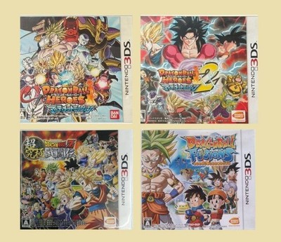 Dragon Ball Heroes Ultimate Mission 1 2 & Fusions & Z Super Ultimate Fighter 3DS