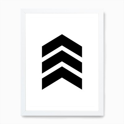 Chevron Kunstdruck gerahmt Wandbild Poster Leinwanddruck Bild