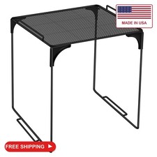 Demonwer Locker Organizer Shelf Black Stackable Extra Locker Shelf Storage Cabin