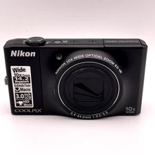 Nikon CoolPix S8000 12.1MP Digital Camera – Black – Lens Does Not Close