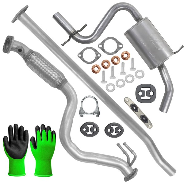 Polmo Kollektorrohr Abgasrohr Mitteltopf Auspuff FüR Seat Toledo 3 1.4 TSI 07-09-image
