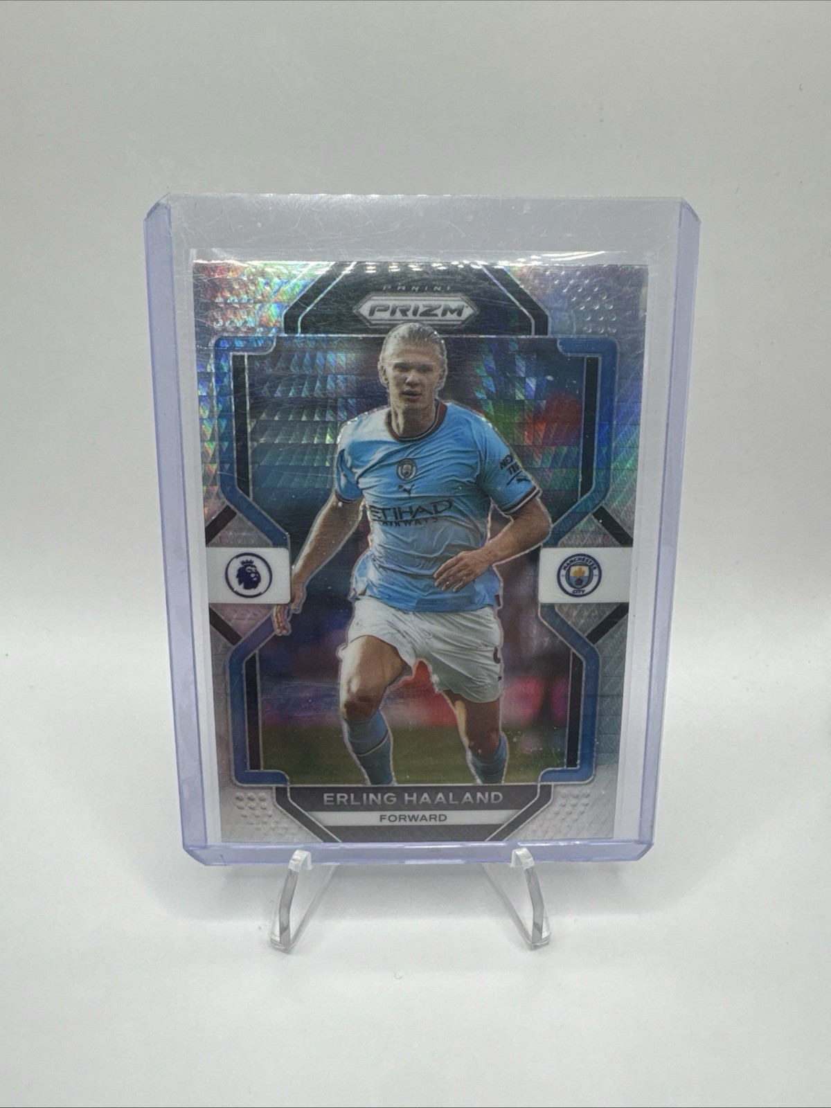 2022-23 Prizm Premier League Erling Haaland Man City Silver Hyper #9