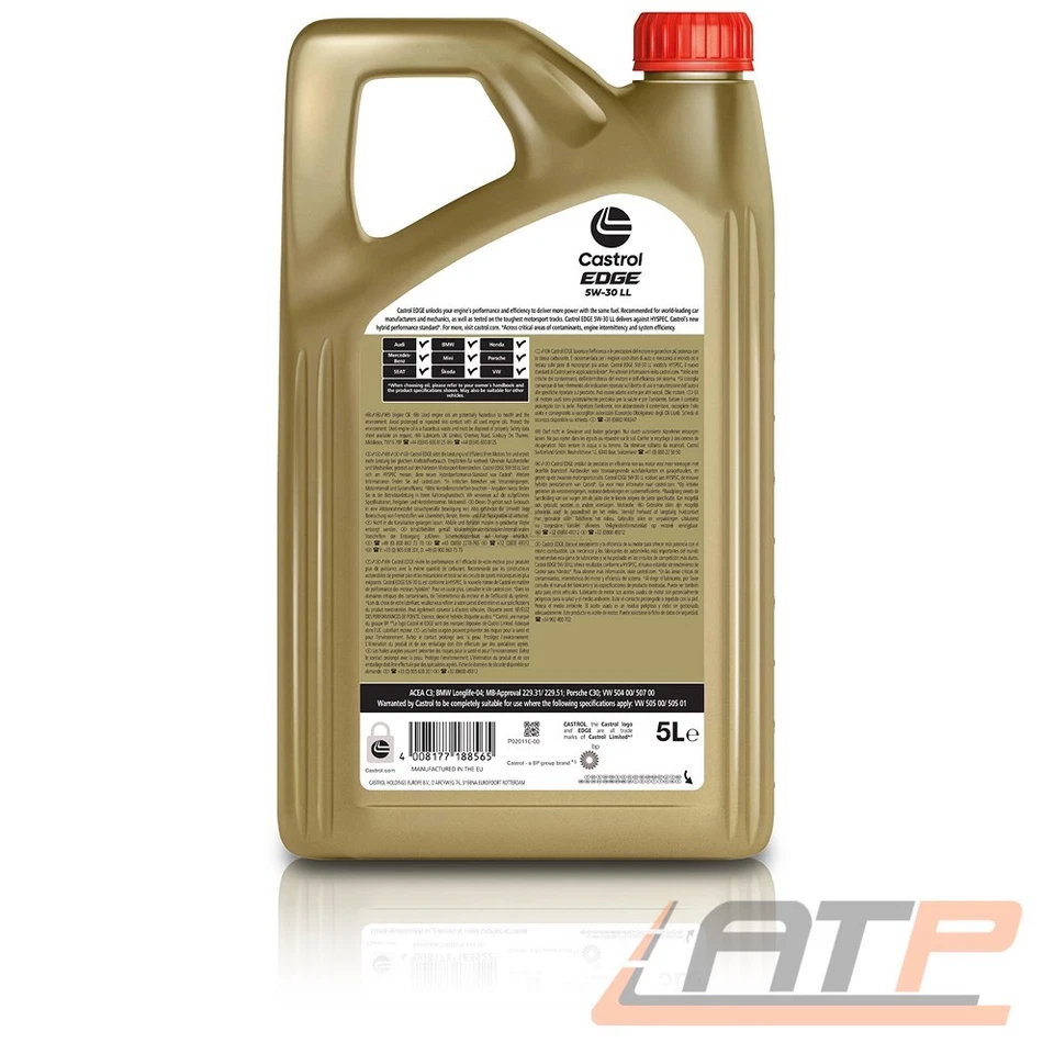 1x ÖLWANNE+5L CASTROL EDGE 5W-30 LL+BOSCH ÖLFILTER FÜR SEAT IBIZA TOLEDO ALTEA - Bild 3 von 4