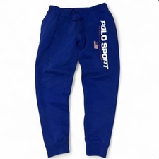 Polo Ralph Lauren Men's Blue Sport Icon Sweatpants Joggers Fleece Medium