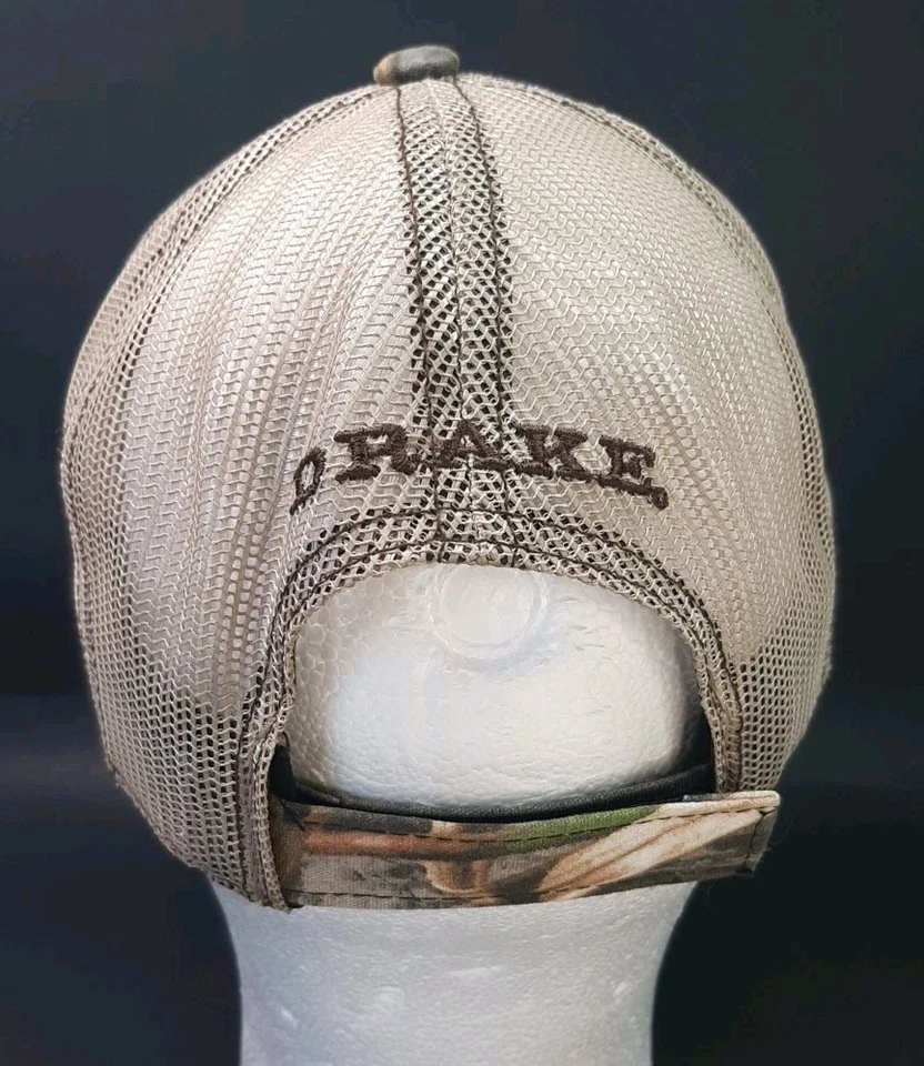 DRAKE WATERFOWL SYSTEMS CAMO MESH BACK BALL CAP HAT RAISED LOGO - Image 3 of 4