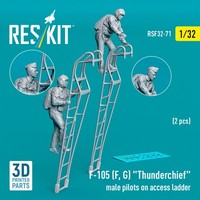 F-105 (F, G) Thunderchief Male Pilots On Access Ladder (2 Pcs) / 1:32