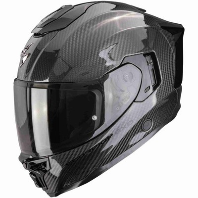 SCORPION EXO-1500 Carbon Air Solid schwarz glänzend Integralhelm L 59/60