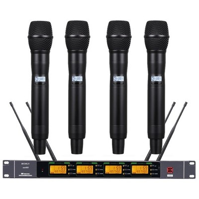 ULXD4Q Wireless 4 Microphone System 1 Receiver with 4 KSM9 Handheld Microphones