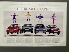 Opel Kadett Sondermodelle GSI Edition Cabrio Caravan Frisco 1990 Vintage Werbung