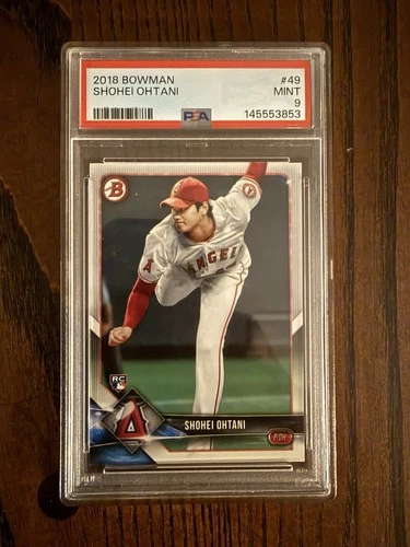 2018 Bowman Shohei Ohtani #49 (RC, Rookie Card) PSA 9