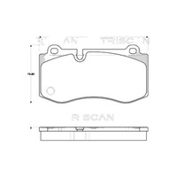 Bremsbelagsatz Scheiben 17,6 Mm Triscan Iam-Expertise FüR U.A. MB S-KLASSE