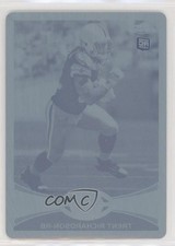 2012 Topps Chrome Printing Plate Cyan 1/1 Trent Richardson #23 4r6