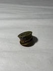 WW2 Sweetheart Locket With Photo •Pin Brooch Military Infantry Officer's Hat Cap