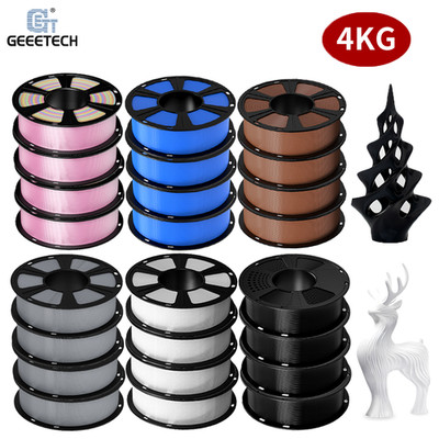 Geeetech 4KG Filament PLA/PETG/ABS+/TPU/ASA 1,75mm 4 Rollen 3D Drucker 1KG*4
