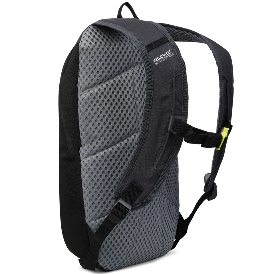 Bolso Mochila Regatta Highton V2 25L Exterior Caminar Senderismo - Negro/Gris Sello Foto 2 de 4