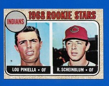1968 Topps #16 Cleveland Indians ROOKIE Stars card Lou Piniella EXMT. rookie card picture