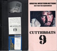 Spaghetti Western on VHS CUTTHROATS 9 w/Robert Hundar Emma Cohen