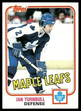 1981-82 Topps Hockey Card Ian Turnbull Toronto Maple Leafs #42 NM
