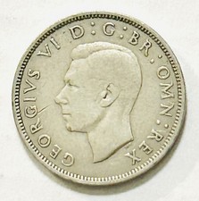 UK Two Shillings Florin Coin 1948 King George VI Copper-Nickel