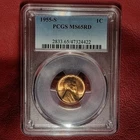 1955-S 1C Lincoln Wheat Cent PCGS MS 65 RD | Uncirculated UNC BU
