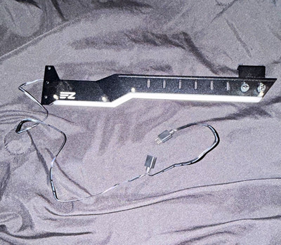 EZDIY-FAB GPU Support Bracket w/ ARGB 3-Pin Cable, Black (EZ)