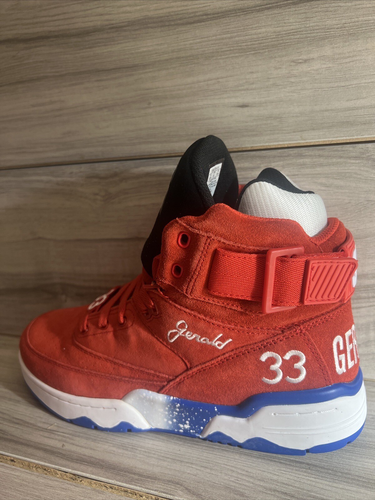 Men’s PATRICK EWING ATHLETICS x Hey Arnold 33 HI Red/White/Royal Size 10.5 New image 3