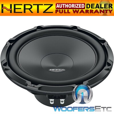 HERTZ CS 250 S2 SUB 10'' 600W SINGLE 2-OHM CAR AUDIO SUBWOOFER BASS SPEAKER NEW