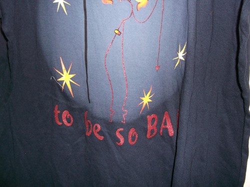 NUEVA CAMISETA MUJER TALLA GRANDE 18/20 L.A. TUDE MALA CHICA SERIGRAFIADA - Imagen 4 de 4