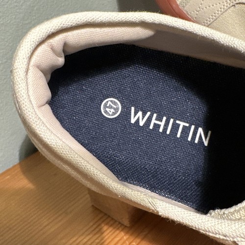 WHITIN Men's Wide Minimalist Barefoot Canvas Sneakers W81v2 Size EU47 Cream NEW! - Picture 8 of 16