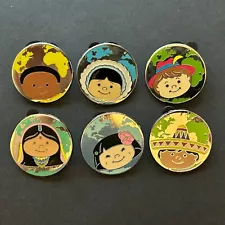DL - Small World - Hidden Mickey 2009 - 6 PIN SET Disney Pin 68027