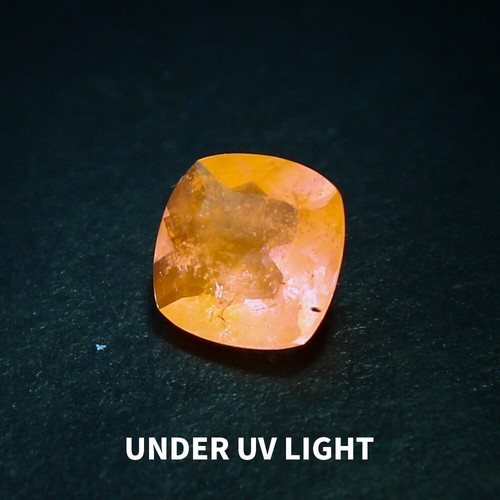 Natural Color Change Hackmanite 0.28 Carat 4.3x4.3 MM Cushion Shape Faceted Gem - Picture 9 of 10