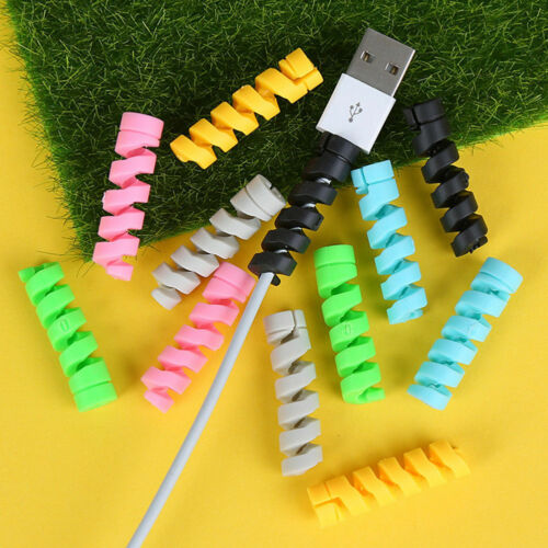 20Pcs Data Cable Protector Cord Wire Universal Silicone USB Charger Saver Cover - Picture 1 of 8