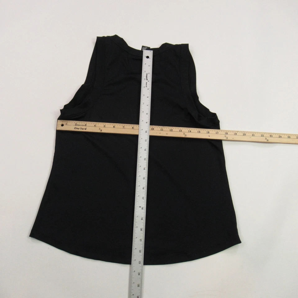 Camiseta sin mangas Spyder para mujer grande sin mangas ligera elástica negra Foto 3 de 4