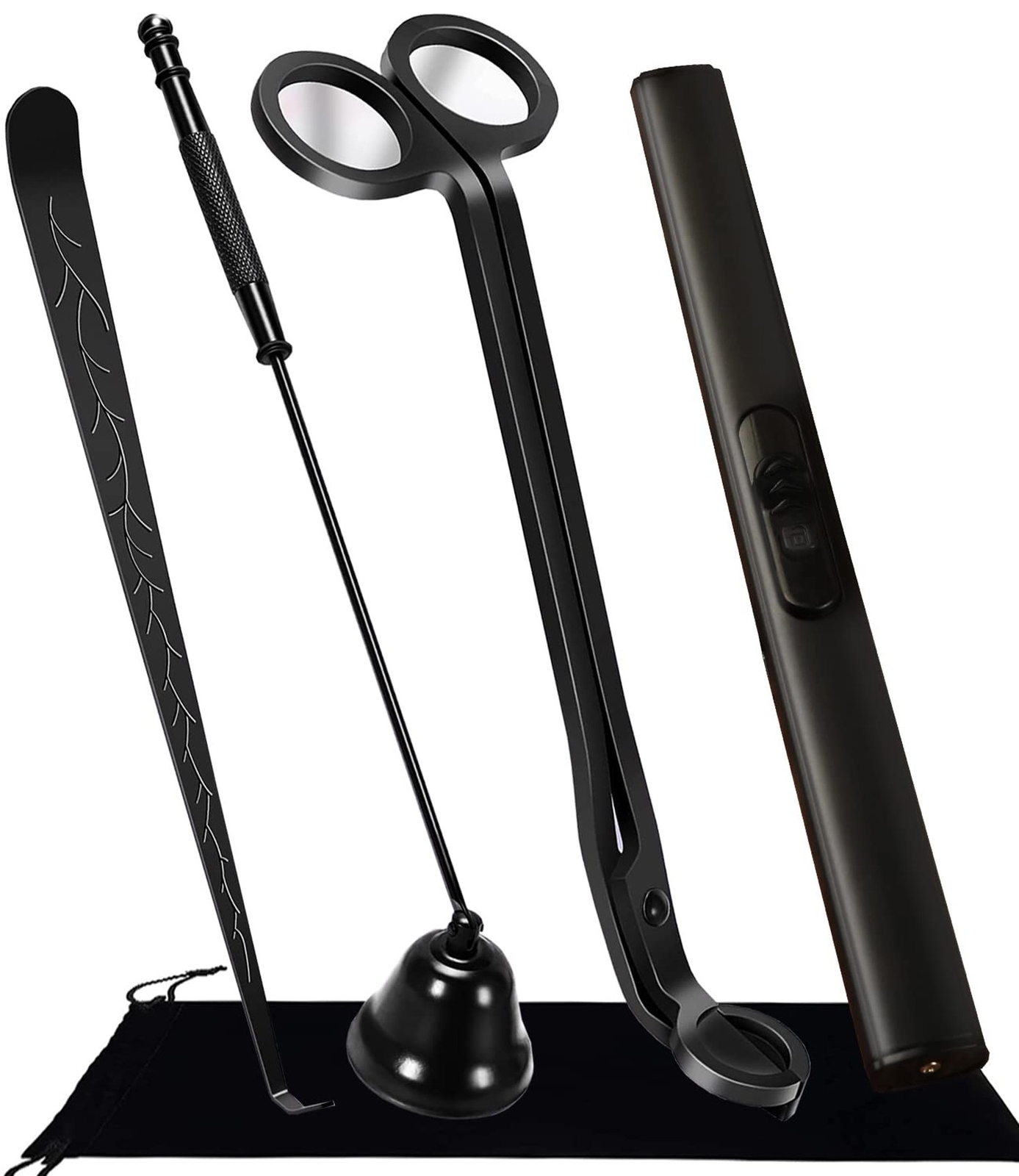 4 IN 1 Candle Wick Trimmer, Electric Candle Lighter Rechargeable, Candle Snuf...