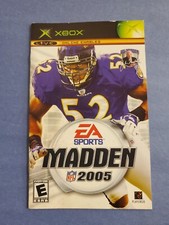 Madden 2005 Football 05 NFL XBOX Instruction Manual Only