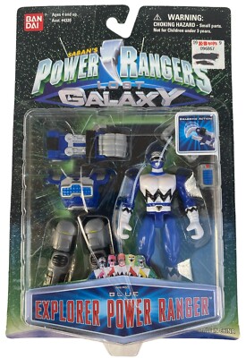 Power Rangers Lost Galaxy Blue Explorer Ranger Vintage 1999